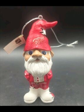 Detroit Red Wings Team Gnome Figurine NHL Forever Collectibles Ornament